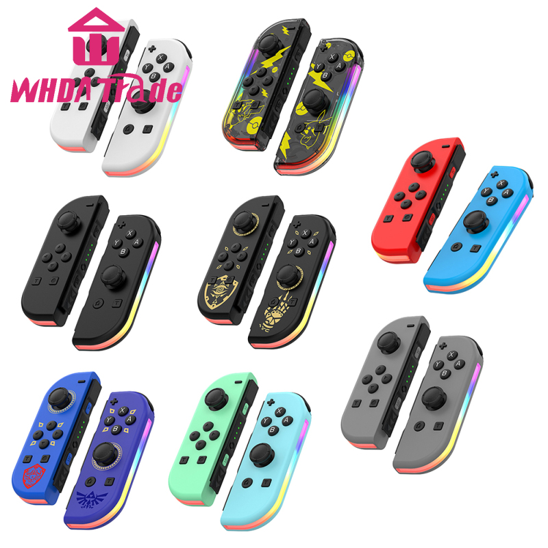 Games Controller Wireless Color RGB Lighting Game Console Handheld Console With Dual Vibration Wake-up Compatible For Switch