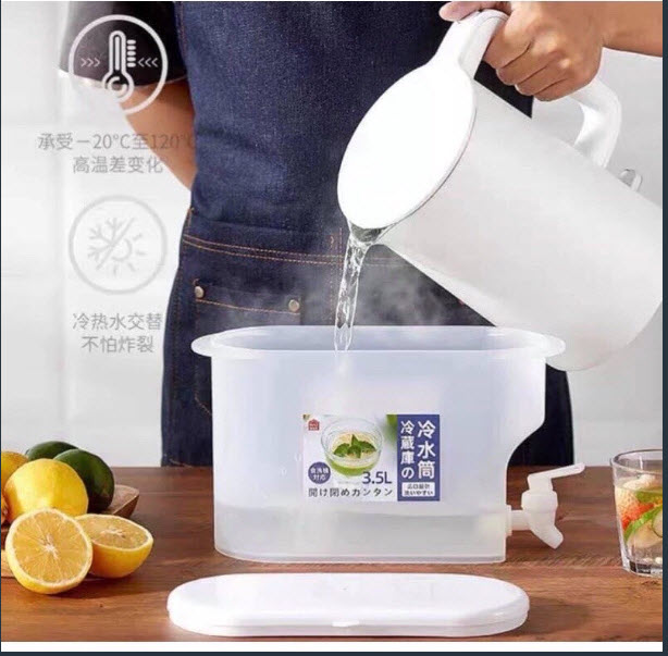 Bình đựng nước 3.5 lít có vòi nước để tủ lạnh - 684