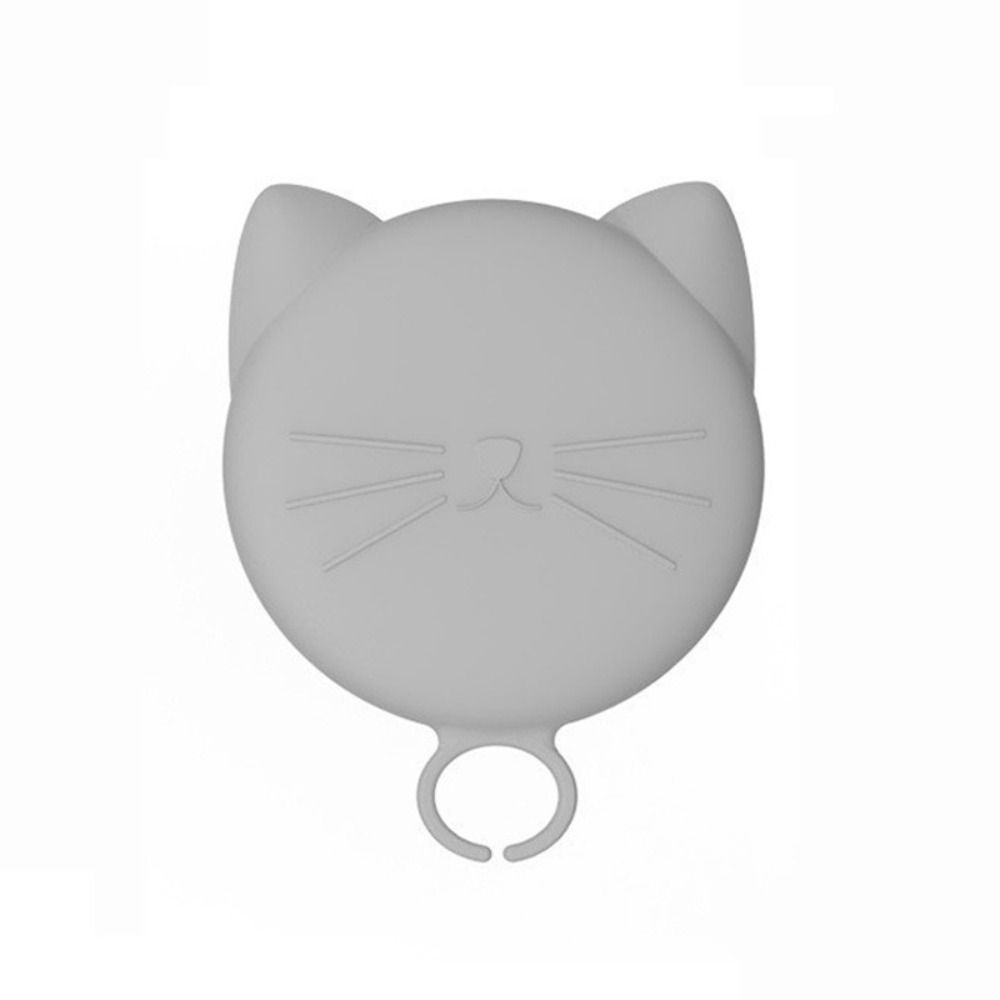 Cute cat shaped dog can cover silicone pet can jar opener convenient cat can lid for pet