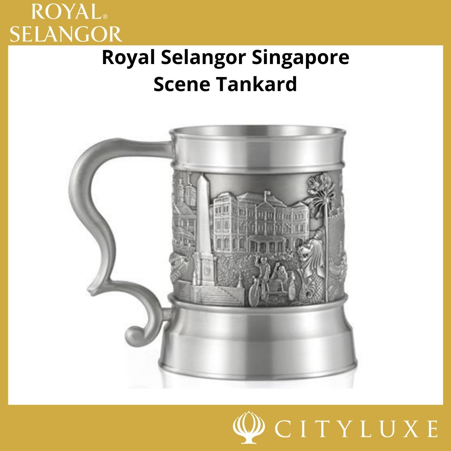 Royal Selangor Singapore Scene Tankard - Decorative Pewter Cup