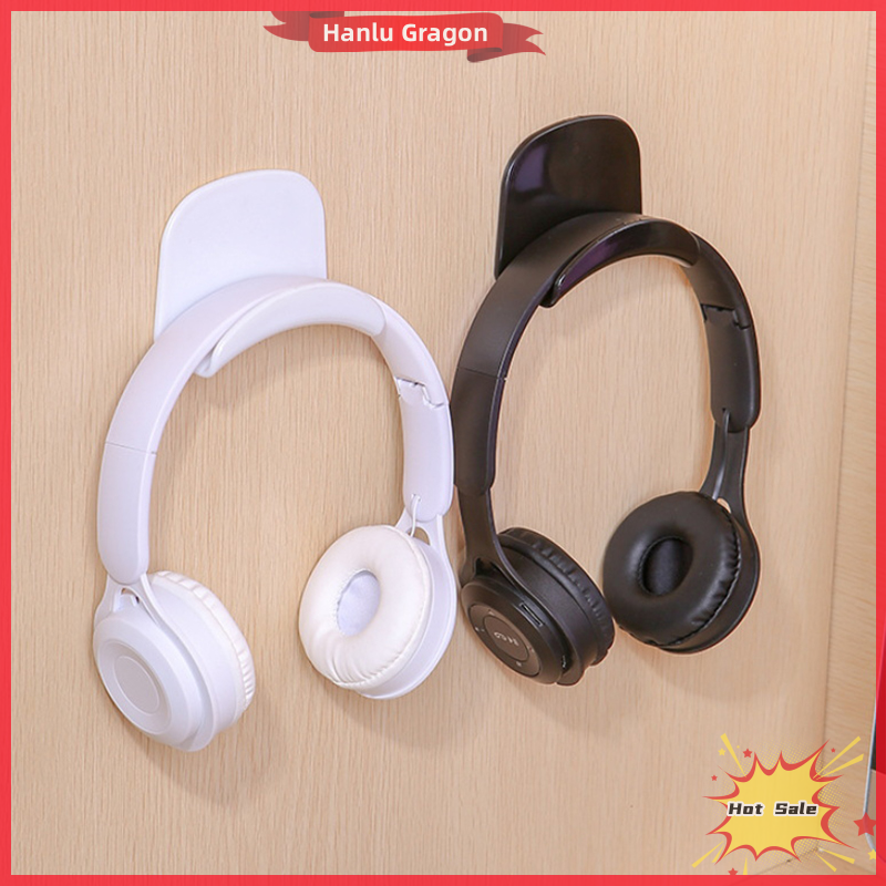 Hanlu Punch-Free Head-Mounted Headphone Bracket Storage Hook Dormitory Wall-Mounted Computer Headset Holder Earphone Display Stand