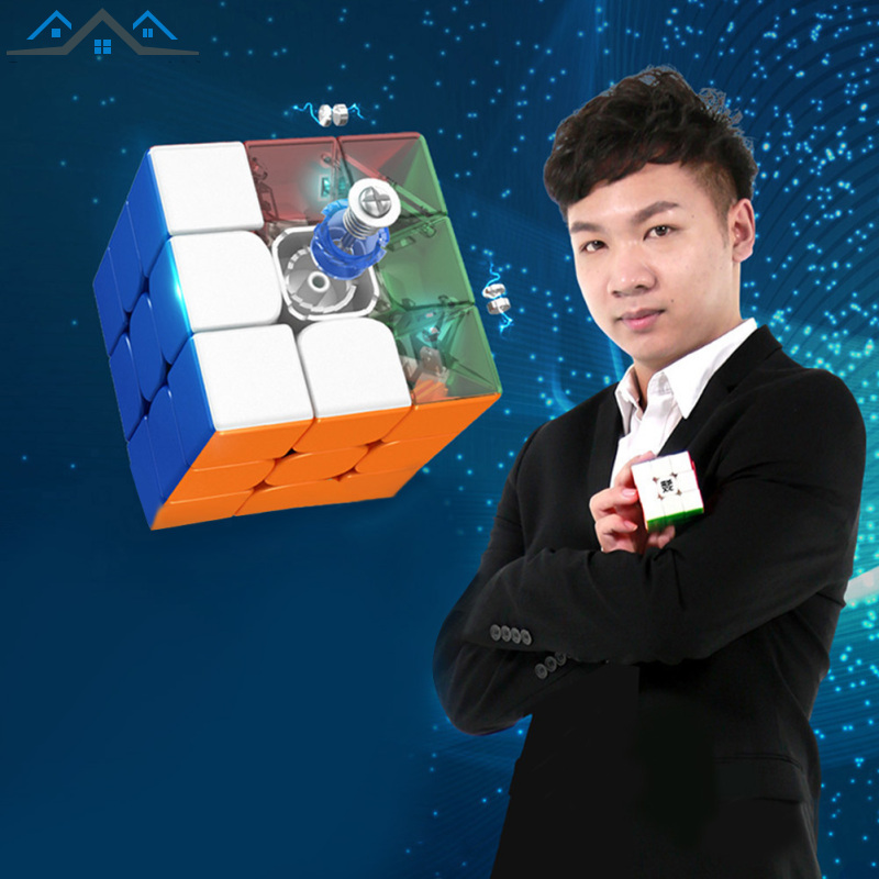 3x3 Moyu RS3M Magnetic Speed Cube Stickerless Magic Cube Puzzle Toy