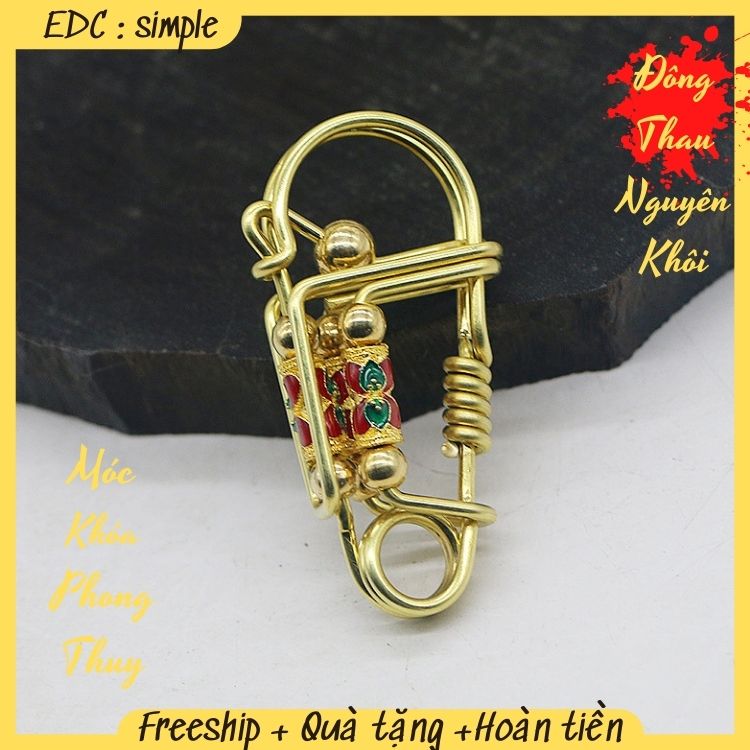 Móc khoá đồng handmade , móc khoá đồng phong thuỷ