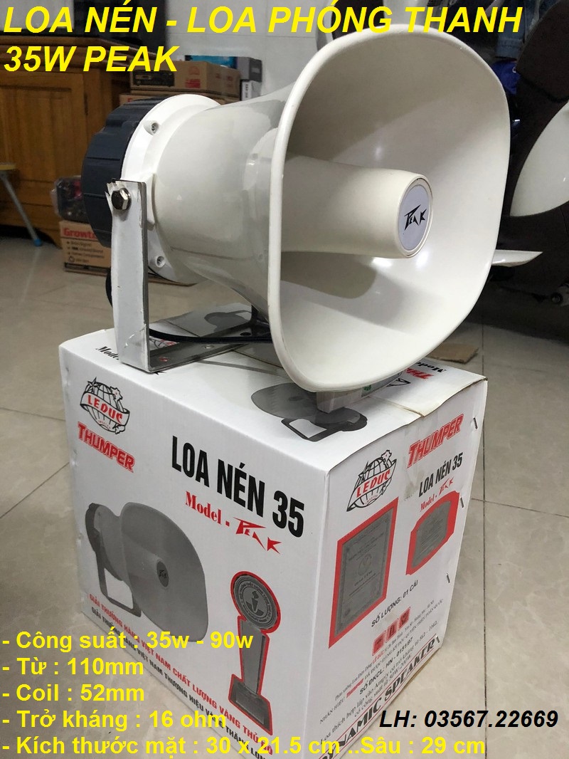 Loa phóng thanh peak 35w công suất lớn - hàng chuẩn xịn