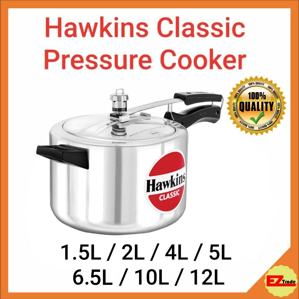 Hawkins 5.0 Litre Classic Aluminum Pressure Cooker 5 L Silver 