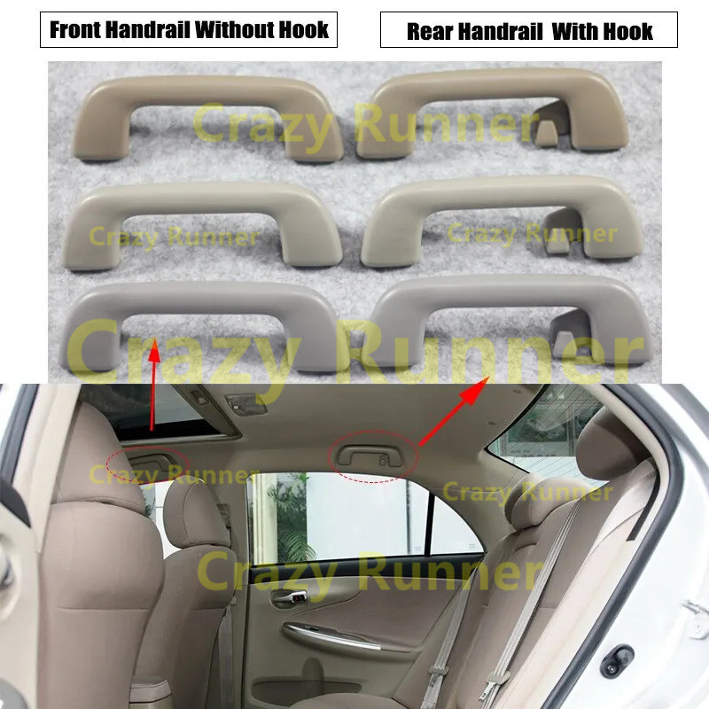 Interior Inner Roof Ceiling Pull Handle Grab Front Rear For Toyota Yaris 2008-2017 Gen 2