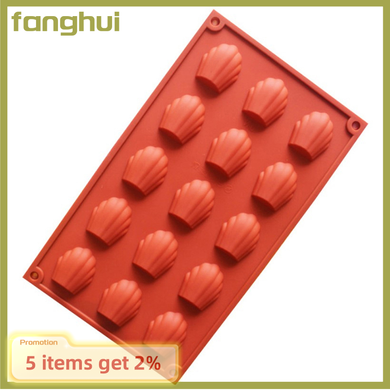 fanghui 20 Cells Madeleine Cake Mold Shell Shaped Silicone Baking Cookie Biscuit Molds