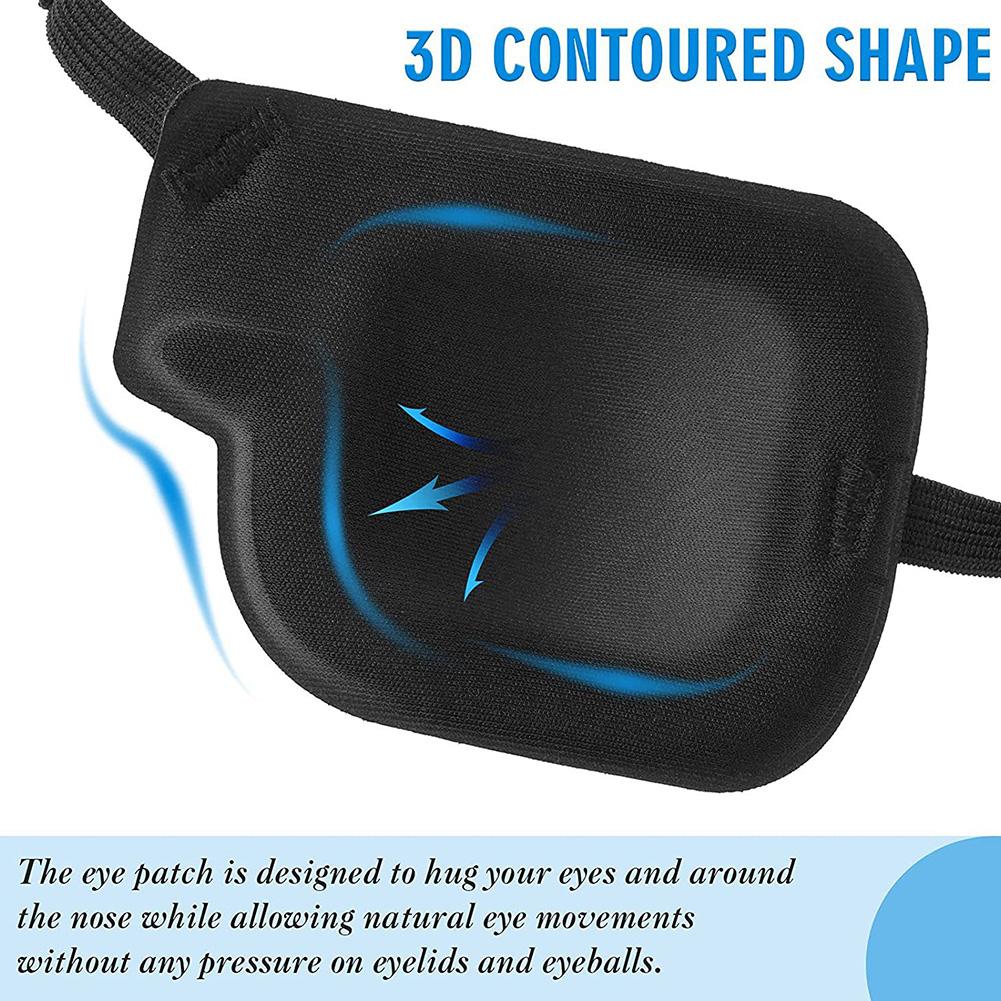 Occlusion Medical Lazy Eye Patch Amblyopia Obscure Astigmatism Training Eyeshade Filled Pure Silk Child Amblyopia Eye Patches. 