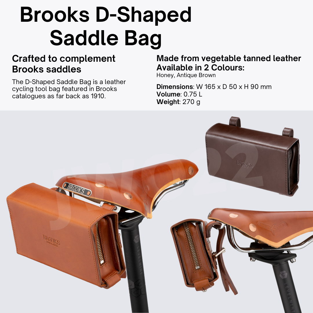 SG Stock] Brooks D Shaped Saddle Bag Wallet [Leather] Bicycle