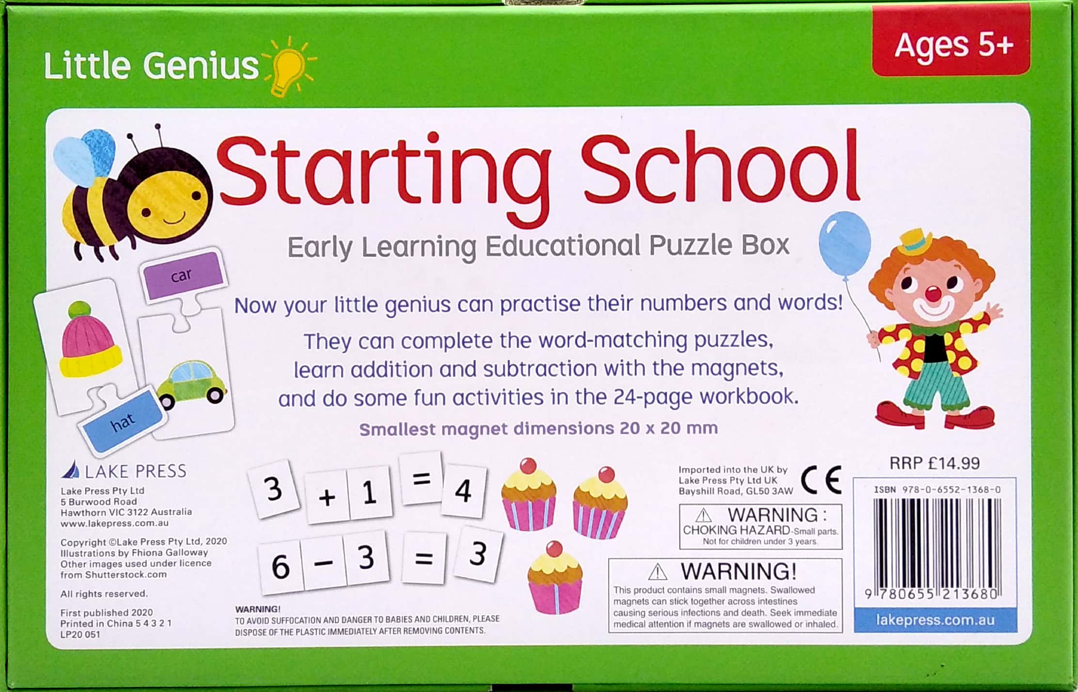 Sách Ngoại Văn - Fahasa - Little Genius: Starting School Early Learning Educational Puzzle Box