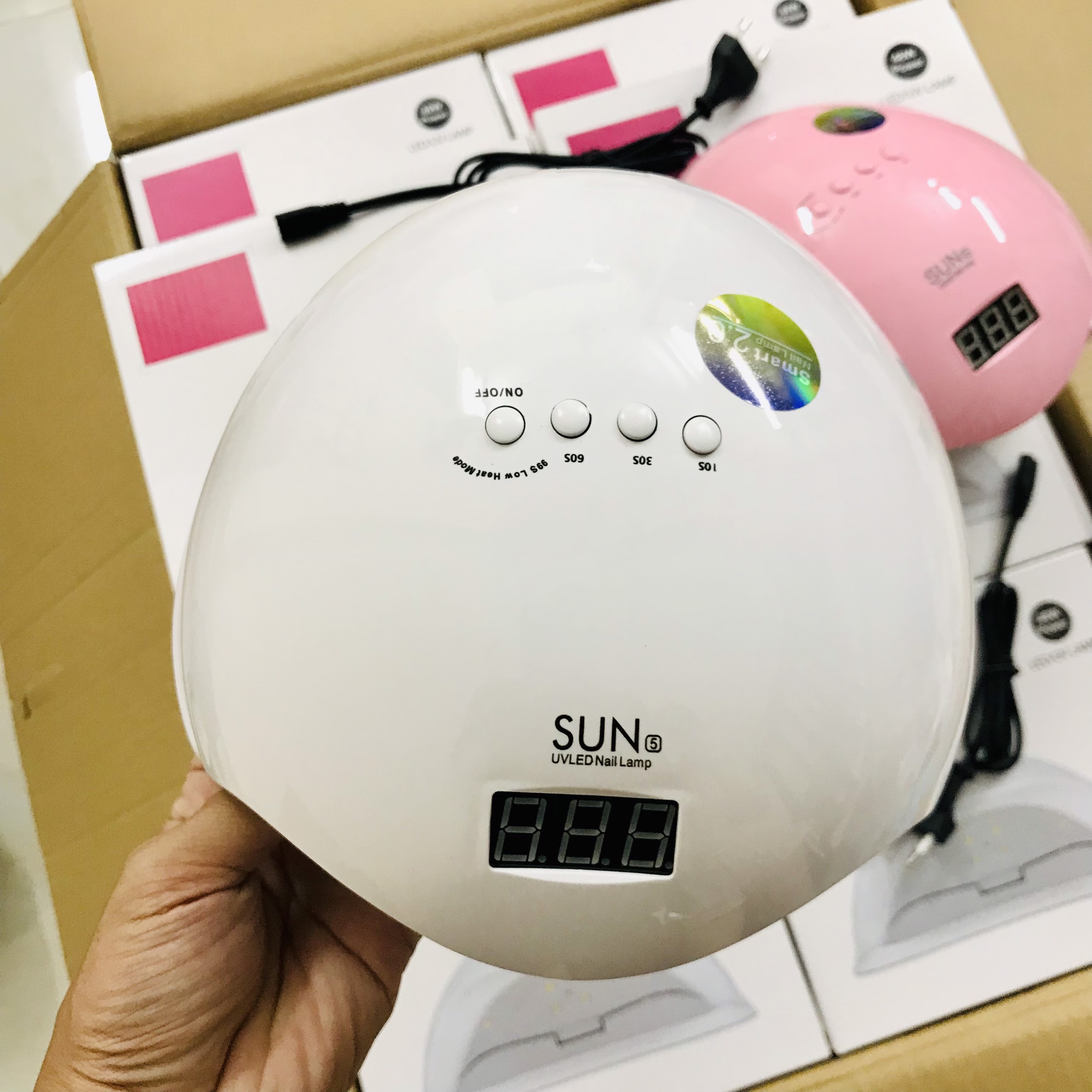 Máy hơ gel sun 5 - tem xanh - led-48w