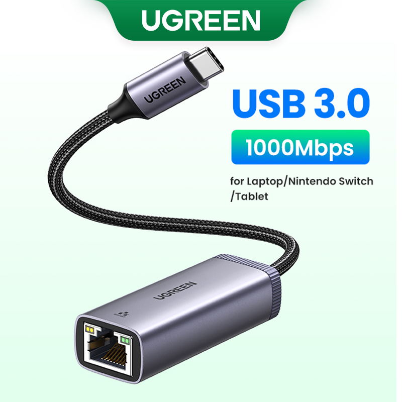 Ugreen Lan Adaptor Usb C Ethernet Adapter Gigabit Type C To Rj45 Network Thunderbolt 3 Network 5215