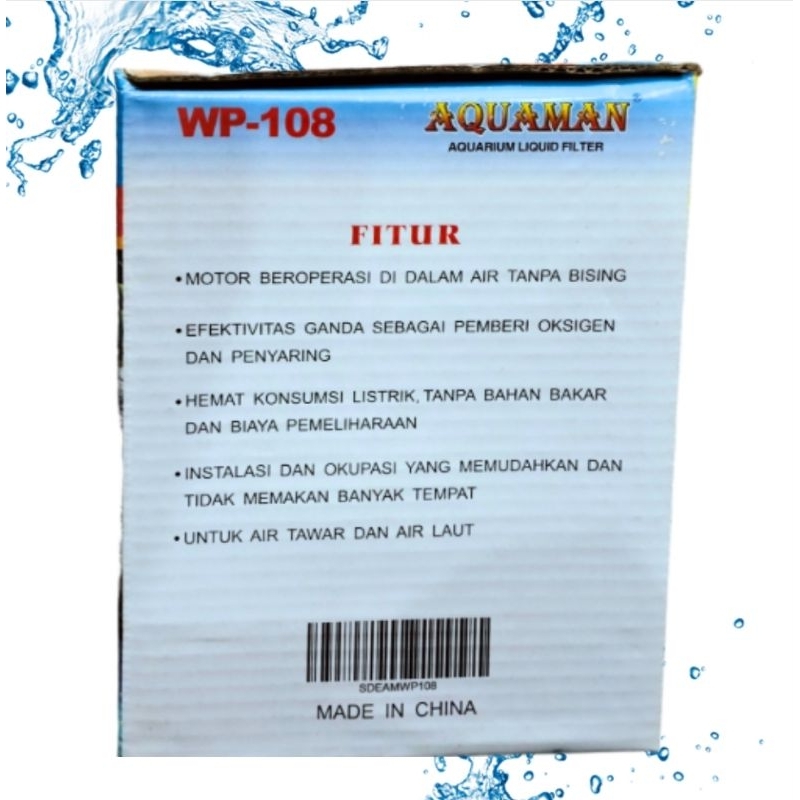 Pompa kolam low watt AQUAMAN WP 108 Submersible Pump