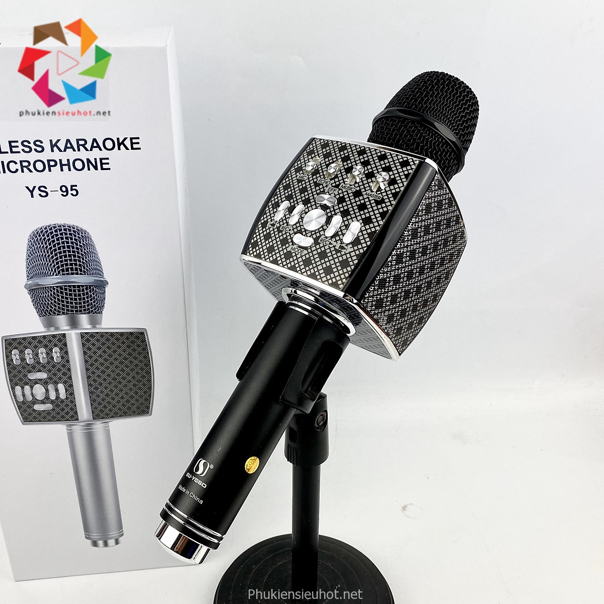 [HCM] Micro Karaoke Bluetooth,Micro Karaoke bluetooth,Micro Karaoke Bluetooth SU YOSD YS-95 Âm Thanh Đỉnh Cao, Hiệu Ứng Hay Như Phòng Thu,Bảo hành 1 đổi 1 toàn quốc.