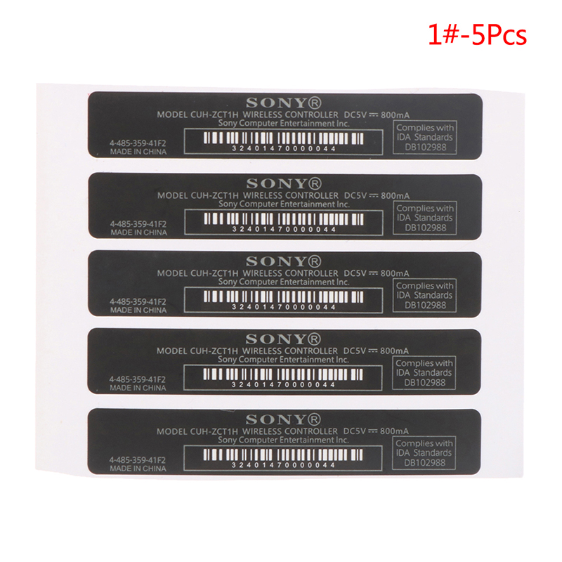 5Pcs PS4 Handle Sticker Controller Shell Back Sticker Lable Seal ...