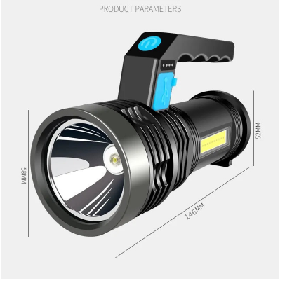 Đèn pin  sạc pin COB 2  chế dộ  chất lượng - đèn pin di động  siêu sáng - đèn pin mini - den pin cam tay - đèn bão - đèn cắm trại dã ngoại