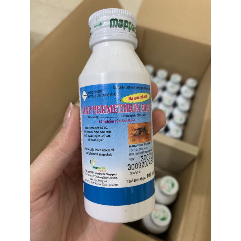 Thuố c Diệt Muỗi Và Côn Trùng Permethrin 50ec chai 100ml