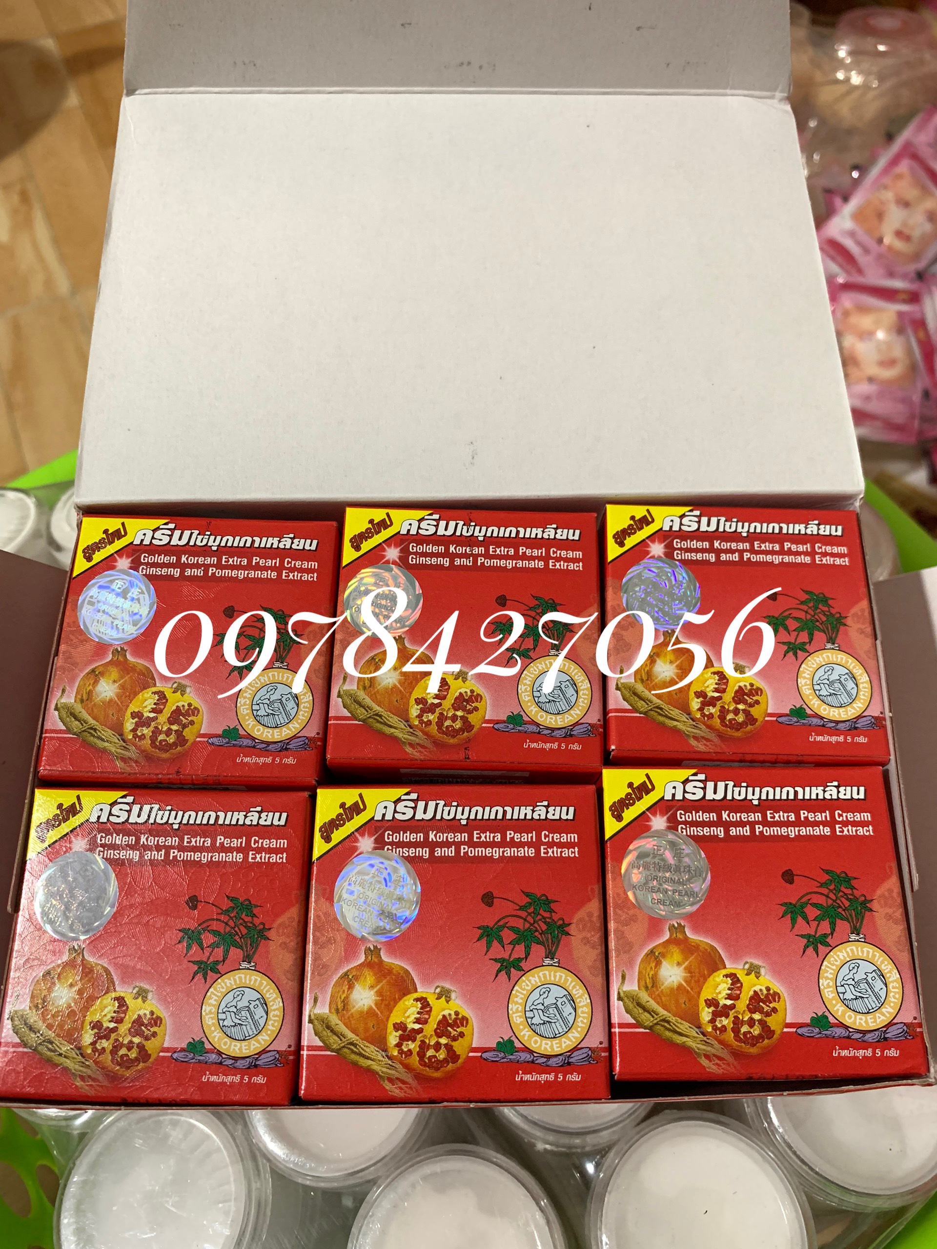 Lố 12h kem Sâm Lựu đỏ Thái Lan Loại 1