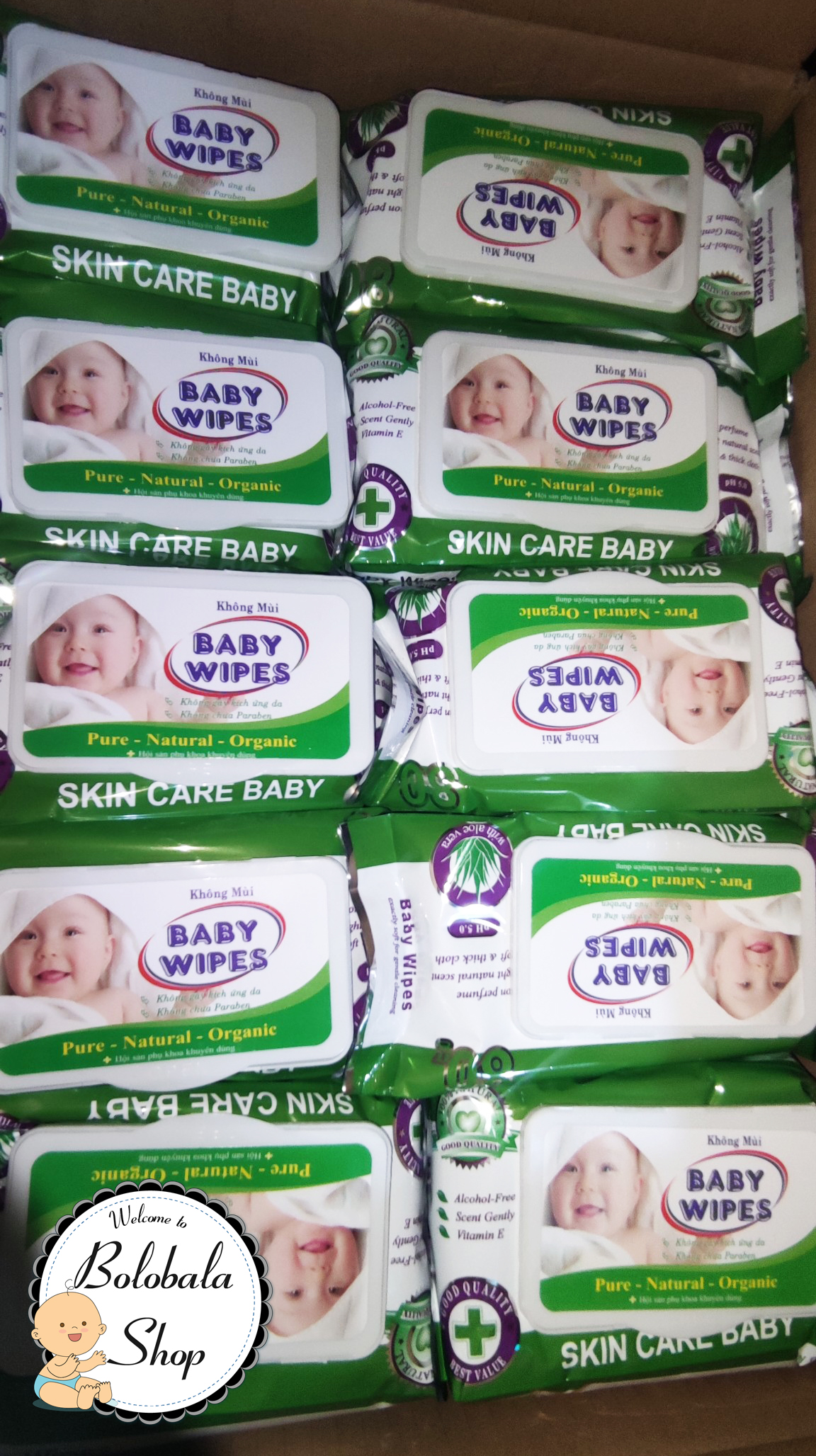 Combo 10 Gói khăn ướt BABY 80g