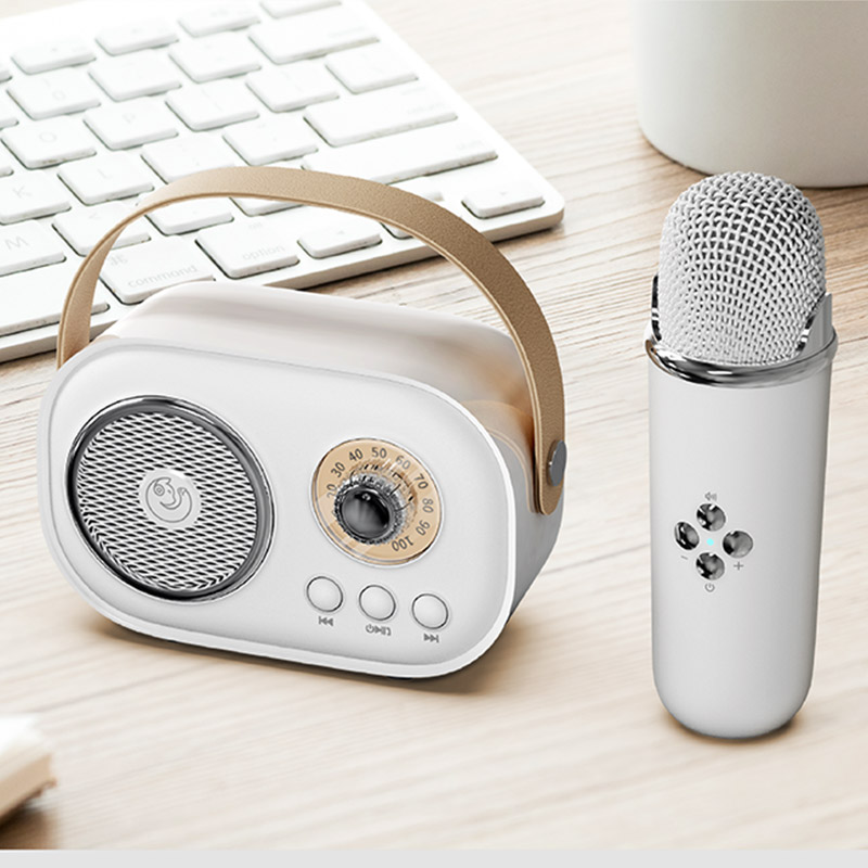 XiaoZhubangchu Wireless microphone microphone audio integrated wireless bluetooth speaker karaoke children singing family ktv