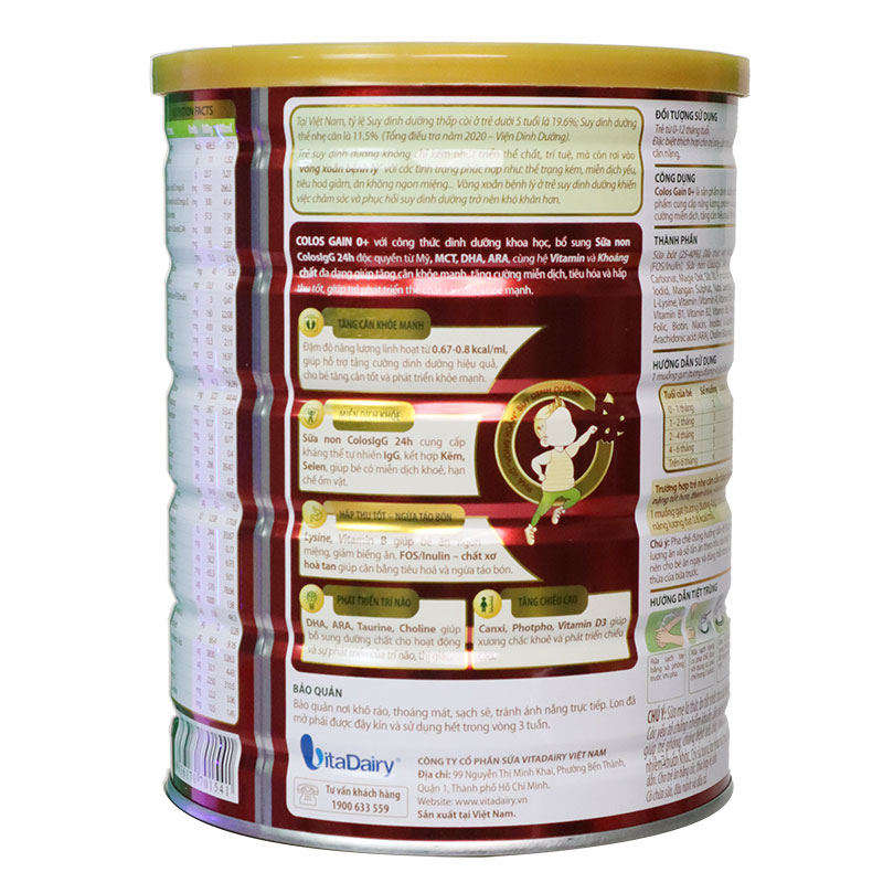 Colosgain Gold 0+ Lon 800g