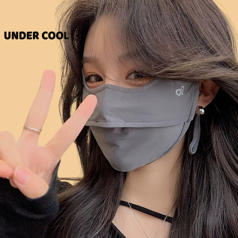 Khẩu trang lớp chống nắng undercool khẩu trang chống 99% tia uv upf 50+ logo đổi màu