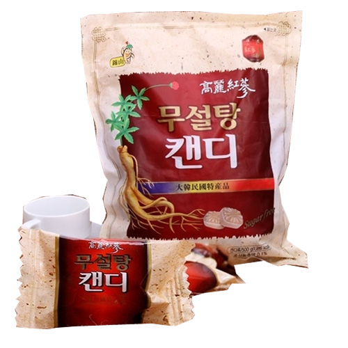 Kẹo sâm Không Đường Hàn Quốc Bịch 500g -THƯỢNG HẠN