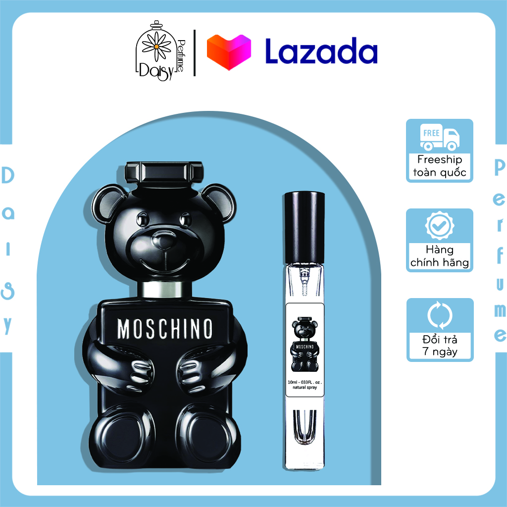 Nước hoa nam Moschino Toy Boy edp chính hãng thơm lâu hương thơm nam tính, hiện đại, tươi mới cho mùa thu đông - mẫu thử 5ml/ 10ml/ 20ml Daisy Perfume