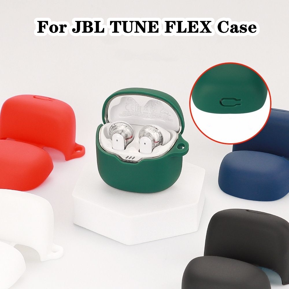 READY STOCK! For JBL TUNE FLEX Case Solid color series for JBL TUNE FLEX Casing Soft Earphone Case Cover