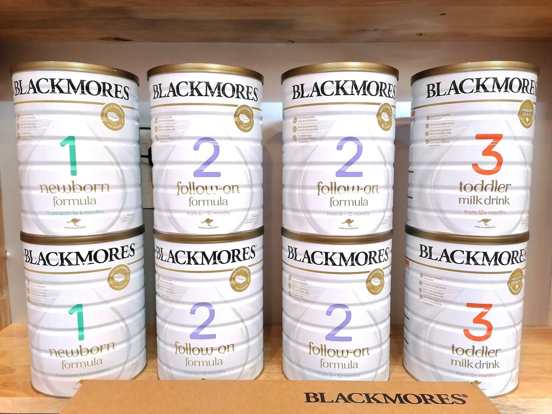 Sữa BLACKMORE 900gr đủ 3 số 1,2,3 ÚC.