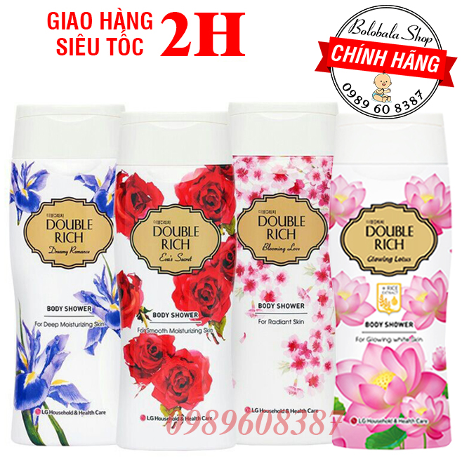 Sữa tắm Double Rich đủ màu chai 800g/ 200g