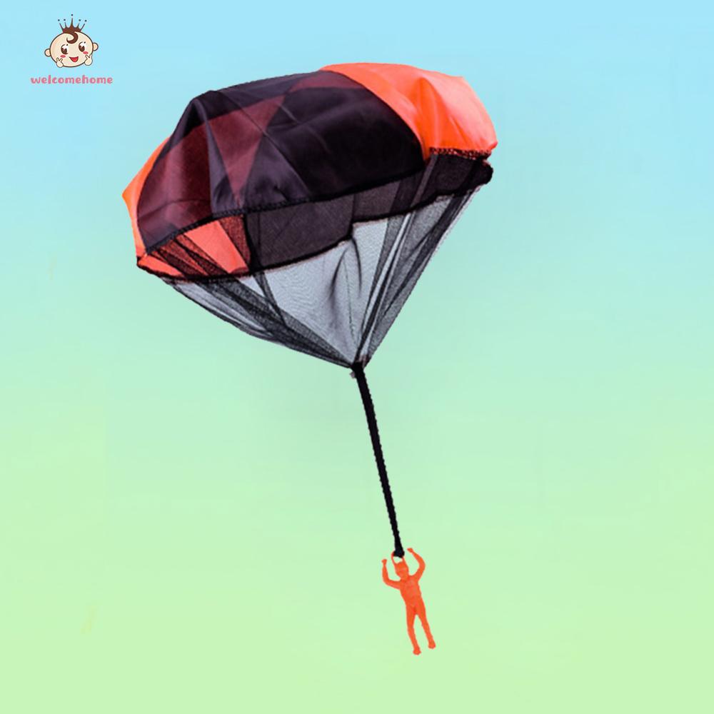 Hand Throw Flying Soldier Parachute Outdoor Game Kids Educational Toys