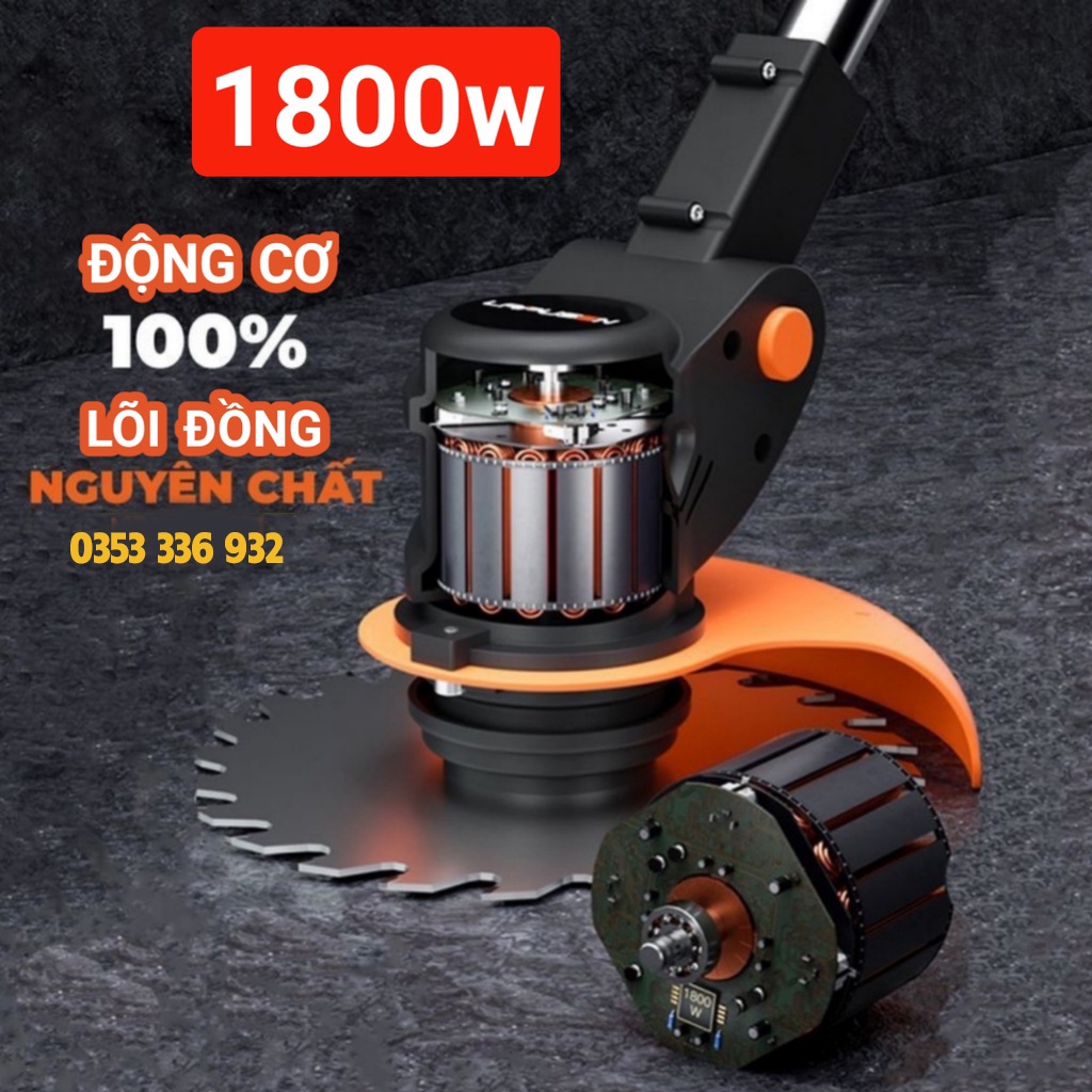 🌿 Máy Cắt Cỏ LAPUSEN Công nghệ ĐỨC - MÁY CẮT CỎ 2 PIN