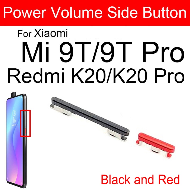 【WEJA】Power & Volume Side Button For Xiaomi Mi 9 9 SE Cc9 Cc9e 9T Pro A3 Volume Control & Power Switch Side Key For Redmi K20 Pro. 