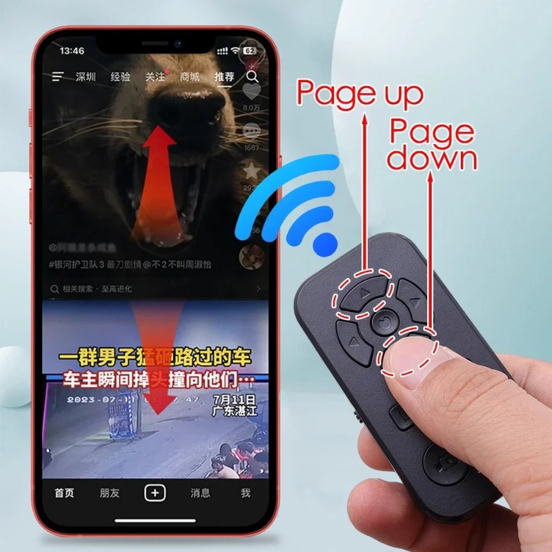 Điện thoại di động Bluetooth điều khiển từ xa tương thích với iPhone Samsung Xiaomi Huawei Oppo nút màn trập camera bộ điều khiển không dây tiktok truyền hình trực tiếp lần lượt