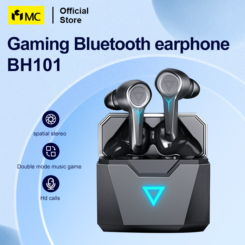 MC BH101 Tai nghe chơi game không dây Bluetooth Tai nghe màn hình LED RGB
