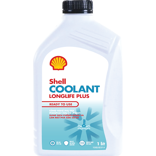 Nước giải nhiệt 1L Nước mát Shell Coolant Longlife Plus 1L
