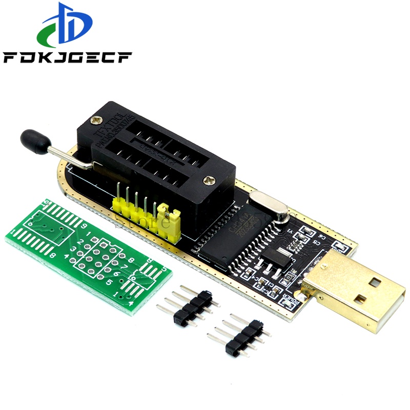 Ch341a ch341 24 25 Series EEPROM Flash BIOS Bộ lập trình USB với phần mềm & Trình điều khiển mạch tích hợp