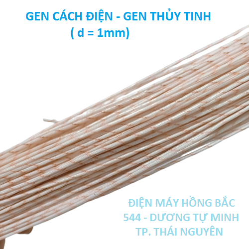 Gen cách điện sợi thủy tinh - 20 ống gen cách điện phi 1