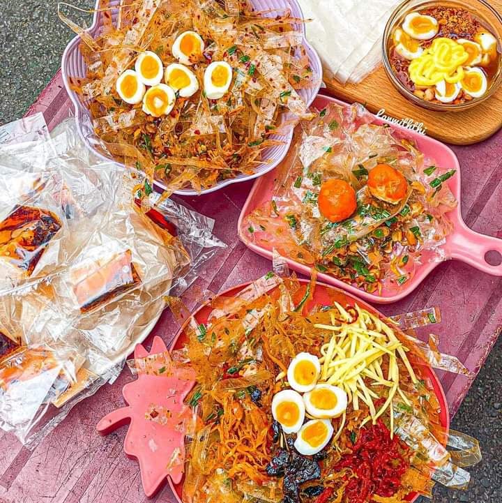 1 bịch bánh tráng sốt BÒ (khô gà chà bông)