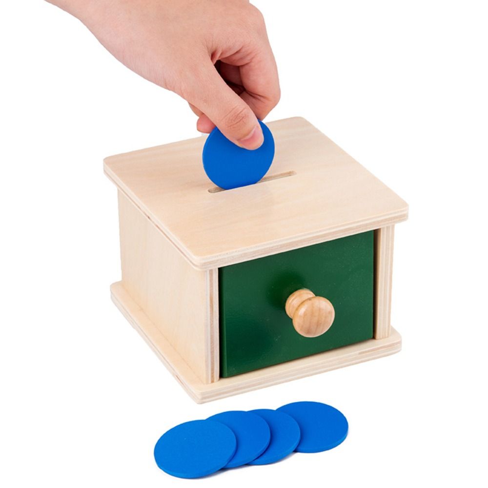 Zhi li 1 set preschool training montessori object permanence box round - ảnh sản phẩm 9