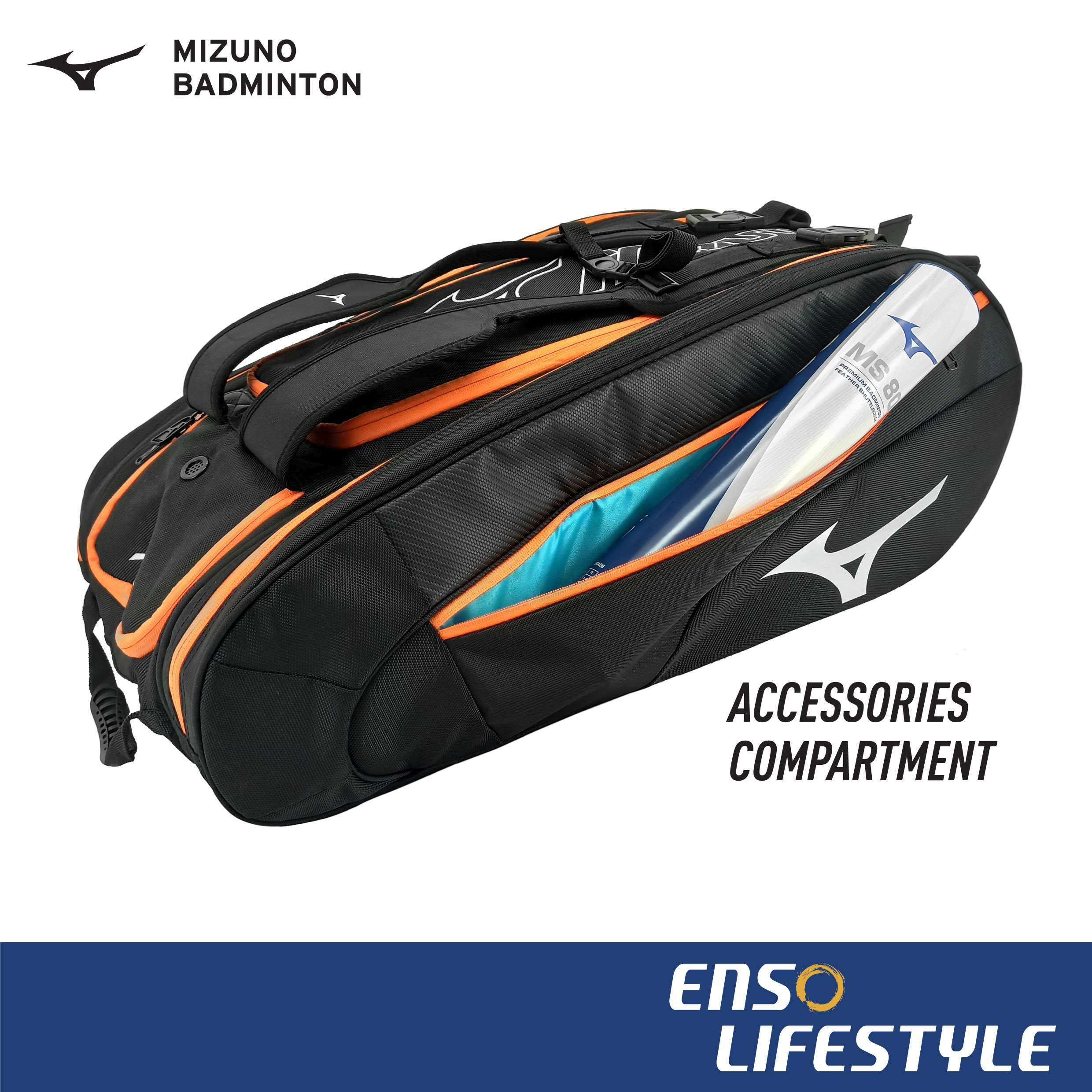 Mizuno badminton kit bag best sale