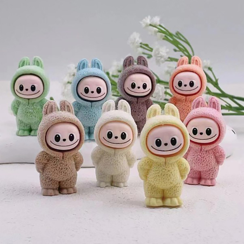 Labubu The Monsters Exciting Cardiac Macarone Statue Model Doll Kid Toy Gifts New Labubu Surprise Gift YUNSHUO. 