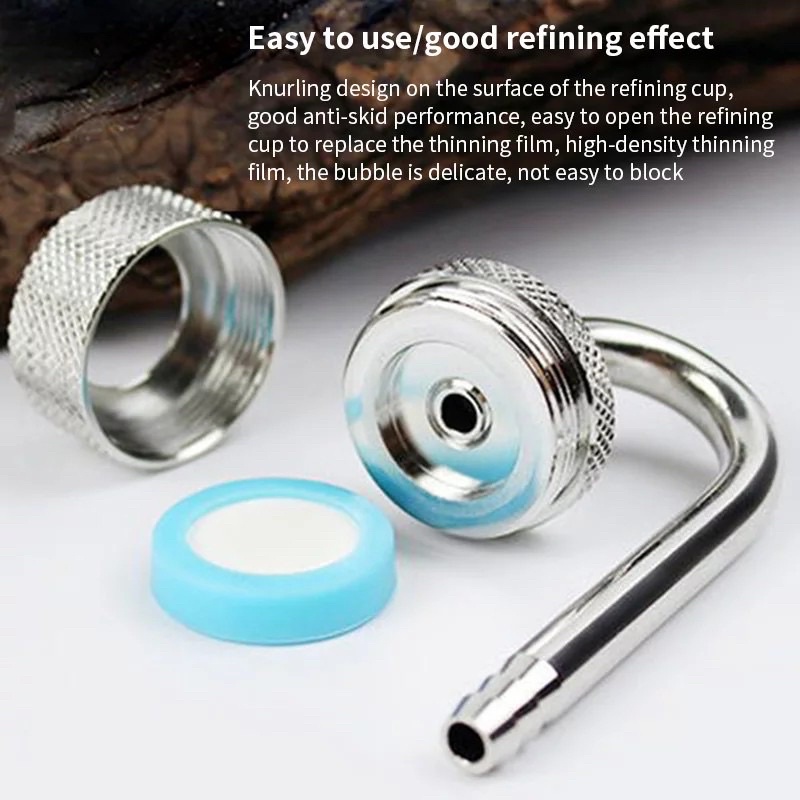 CỐC SỦI CO2 INOX MUFAN KÈM NÚT HÍT . Rain Aqua