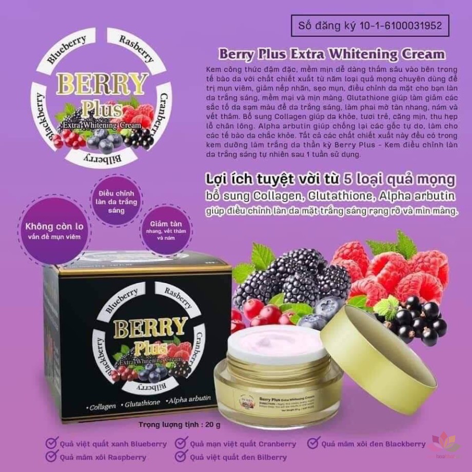 Kem 4K Berry Plus Trái Cây