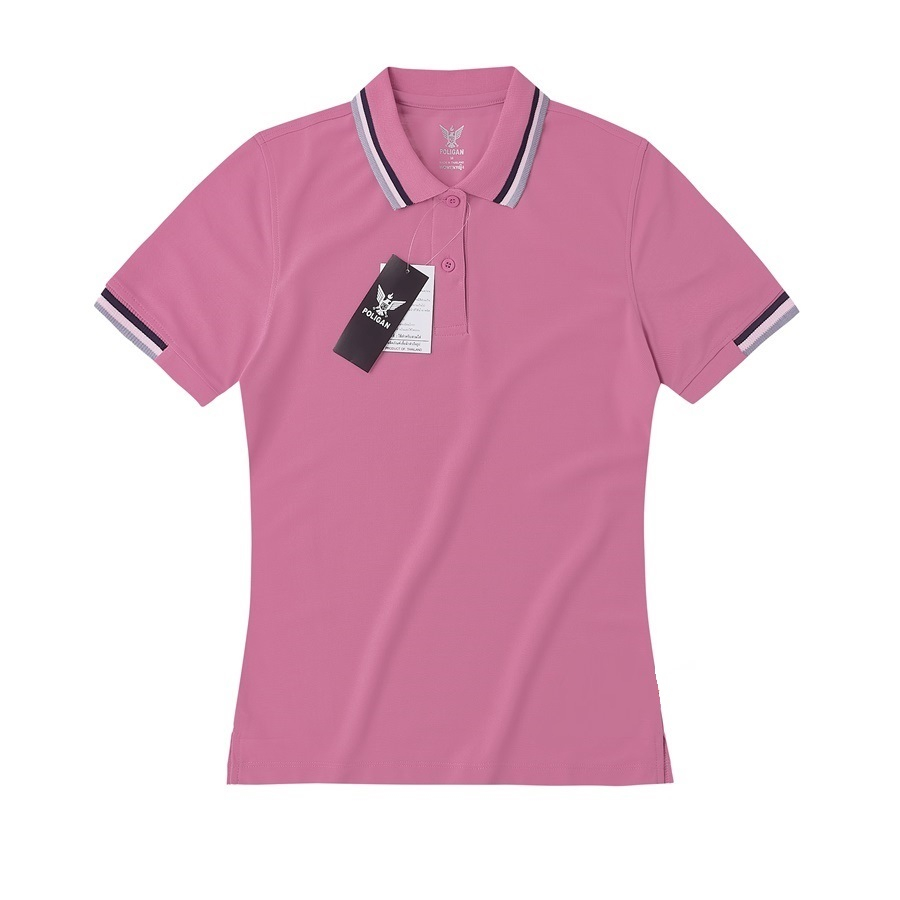 Áo Polo Nữ Poligan Nhập Khẩu Thái Lan (PINK/GREY)