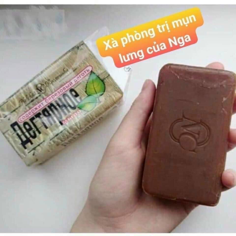 { Chính Hãng } Xà phòng mụn lưng, viêm nang lông Nga