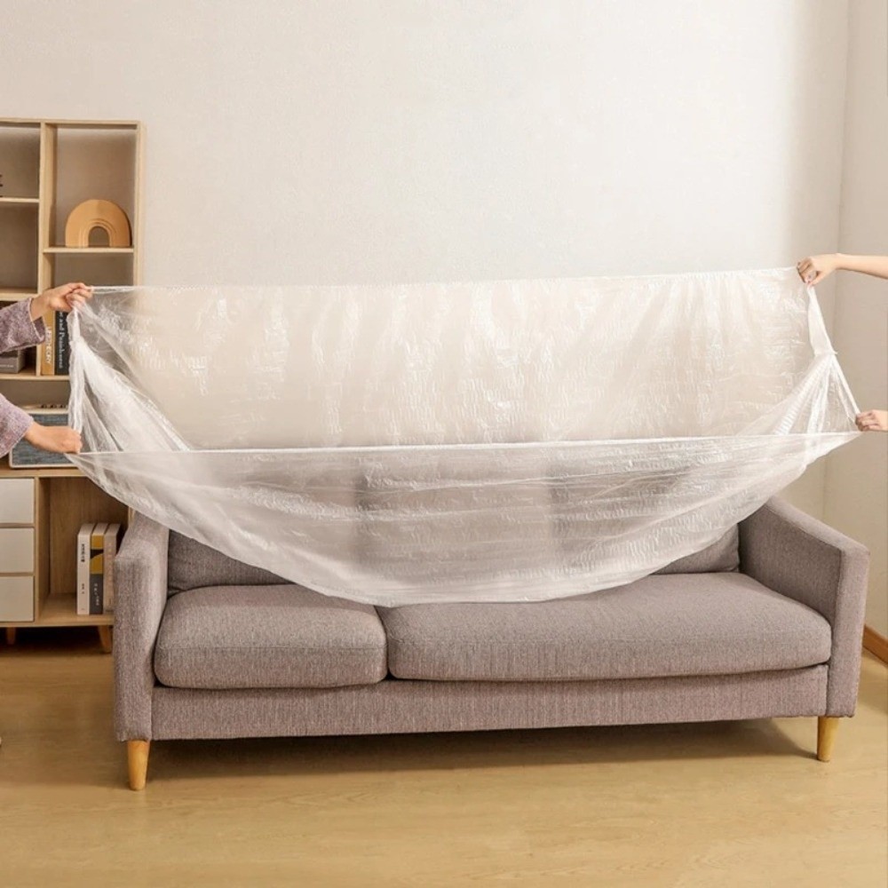 Dustproof Protector New Transparent Disposable Dust Covers Waterproof Drawstring Dust-proof ...