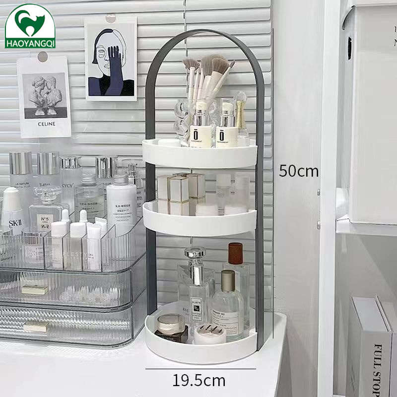Makeup storage box ins style dresser storage rack ins cosmetics storage multi-functional heightening rack multiple layers Save space