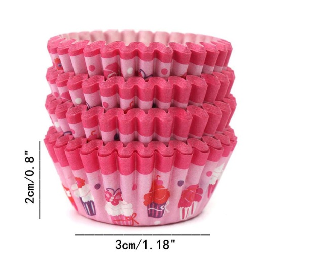 Bộ 100 Khuôn cupcake giấy mềm đáy 3,5cm ( dùng cho khuôn cỡ nhỏ )